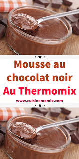 Mousse Au Chocolat Noir Au Thermomix En 2020 Mousse Au Chocolat Mousse Chocolat Noir Mousse Au Chocolat Thermomix