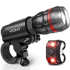 Amazon Com Vont Bike Light Comes With Free Tail Light Bicycle Light Installs In Seconds Without Tools Powerful B Bike Lights Bike Headlight Bicycle Lights