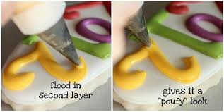 Puffy Poufy Royal Icing New Years Cookies Icing Royal Icing