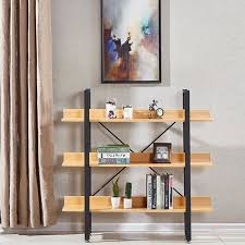 Ce meuble est constitué d'une structure fixe à tubes carrés en acier patiné supportant trois étagères avec. Etageres Style Industriel En Bois Clair 106cm Kalix Designetsamaison Achat Vente Meuble Etagere Etageres Style Industriel Kali Cdiscount
