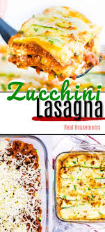 Zucchini Lasagna Made With Zucchini Slices Instead Of Pasta Sheets Beef Sauce Ricotta And Mozzarella Chees Zucchini Lasagna Zucchini Lasagna Recipes Lasagna