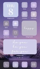 Purple Lavender Lilac Aesthetic 224 Iphone Ios 14 App Icons Etsy Iphone Wallpaper App Homescreen Iphone Layout