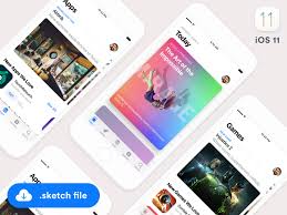 Ios11 App Store Gui Sketch Freebie Ios App Design App Design Inspiration App