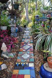 Mosaic Tile Ideas More At Fosterginger Pinterest Stone Garden Paths Mosaic Garden Whimsical Garden