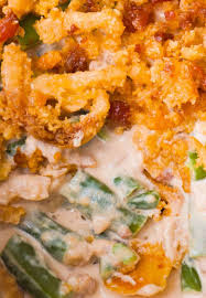 Cream Cheese And Bacon Green Bean Casserole Is A Holiday Side Dish Reci Green Bean Casserole Bacon Holiday Recipes Side Dishes Thanksgiving Recipes Side Dishes