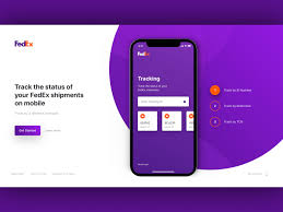 F Fedex Tracking Landing Page Ios App Web Design Tips Ios App Ios 7 Design