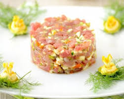 Tartare De Thon A La Pomme Et Citron Vert Tartare De Thon Recettes De Cuisine Recette Poisson