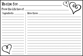 Valentine S Day 4x6 Recipe Card Free Printable Recipe Cards Printable Free Recipe Cards Template Printable Recipe Cards