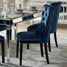 Euphoria Tufted Blue Velvet Dining Chair 1p330 Lamps Plus Velvet Dining Chairs Tufted Dining Chairs Blue Dining Room Chairs