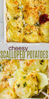 Easy Cheesy Scalloped Potatoes Recipe Healthy And Delicious Version Recipe Scalloped Potatoes Cheesy Cheesy Scalloped Potatoes Recipe Scalloped Potato Recipes