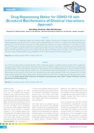 Pdf Drug Repurposing Option For Covid 19 With Structural Bioinformatics Of Chemical Interactions Approach