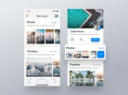 Social Feed Profile Screen Ios App Portfolio Web Design Ios App Design Interactive Design