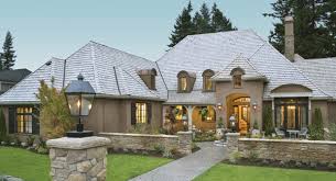 French country house plans and designs. Country French House Plans Euro Style Home Designs By Thd