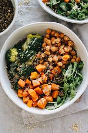 Vegan Chickpea Sweet Potato Bowls Jar Of Lemons Recipe Vegetarian Recipes Dinner Superfood Recipes Vegan Recipes Healthy