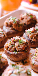 Italian Sausage Stuffed Mushrooms Sausage Stuffed Mushrooms Mushroom Appetizer Recipes Stuffed Mushrooms
