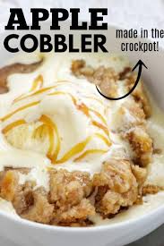 Crockpot Apple Cobbler Crockpot Dessert Recipes Crock Pot Desserts Slow Cooker Apple Cobbler