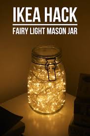 Simple But Heaps Cute Fairy Lights Can Be Purchased At Around 5 So Can Mason Jars Mason Jar Lighting Mason Jars Fairy Lights In A Jar