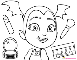 Printable Vampirina Makeover Coloring Page Disney Coloring Pages Barbie Coloring Pages Baby Coloring Pages