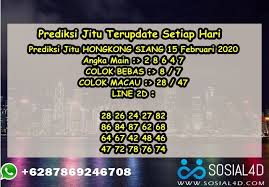 Prediksi Jitu Hongkong Siang 15 Februari 2020 Sosial4d Mainan Hadiah Penyiangan