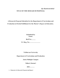Apa Format Research Proposal Lovely Detailed Outline Of Research Proposal Research Proposal Proposal Writing Essay Outline