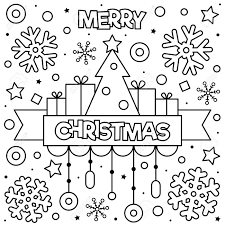 Merry Christmas Para Colorear