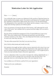 How To Write A Motivation Letter For A Job Pdf Word Doc Motivation Letter For Job Job Letter Job Motivation