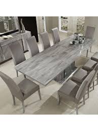 H2o Design Alexa Light Grey Glossy Extendable Table Grey Dining Tables Grey Dining Room Table Contemporary Kitchen Tables
