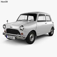3d Model Of Austin Mini Cooper S 1964 Mini Cooper S 3d Model Mini Cooper