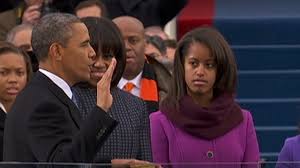 President barack obama bows as he and first lady michelle obama, wearing a ruby colored chiffon and velvet jason wu gown. Inauguration Day 2013 President Obama S Second Inaugural Abc News