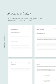 How To Evaluate Your Brand For The Year Ahead Worksheets Lauren Carns Reed Business Branding Design Evaluation Web Graphic Design
