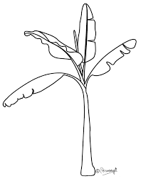Free Banana Outline Cliparts Download Free Clip Art Free Clip Art On Clipart Library Tree Drawing For Kids Tree Drawing Simple Clipart Black And White