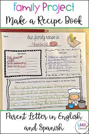 Esl Activities Family Recipe Book Project Family Recipe Book Recipe Book Writing Worksheets