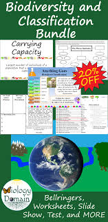 Biodiversity Taxonomy And Human Interaction Bundle Biology Lessons Vocabulary Cards Learning Science
