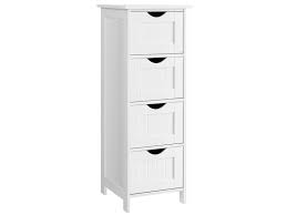 En conforama somos especialistas en sofás, colchones, salones, dormitorios, cocinas, televisiones, electrodomésticos y decoración. Meuble De Salle De Bain Sur Pieds De Vasagle Meuble De Rangement Avec 4 Tiroirs 30 X 30 X 82 Cm Pour Salon Cuisine Et Couloir Blanc Lhc40w Vente De Vasagle Conforama