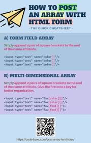 Html Tutorial How To Post An Array With Html Form Html Webdeveloper Coding Programming Beg Html Tutorial Web Development Programming Web Design Programs