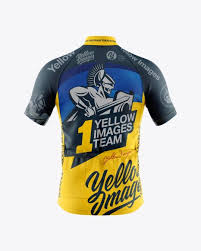 Men S Full Zip Cycling Jersey Mockup Back View In Apparel Mockups On Yellow Images Object Mockups Clothing Mockup Cycling Jersey Mockup Free Psd