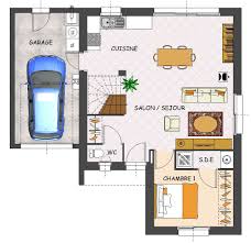 Plan Maison Contemporaine 4 Chambres Garage Mimosa Rdc Jpg 929 901 How To Plan House Floor Plans