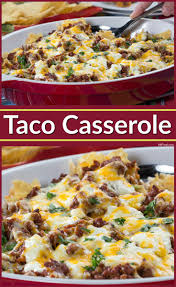 Taco Casserole Recipe Taco Casserole Ground Beef Recipes Ground Beef Recipes Easy
