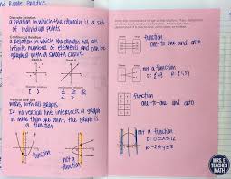Functions And Relations In Algebra 2 Inb Pages Studying Math High School Math Lessons Algebra Interactive Notebooks