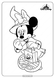Cute Minnie Mouse Halloween Coloring Pages Halloween Coloring Book Disney Halloween Coloring Pages Disney Coloring Pages