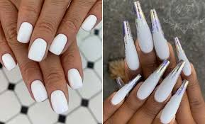 This starry gel nail white tip design looks simple yet classy. 23 White Nail Designs That Are Always Trendy Stayglam