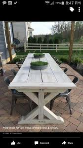 Farmhouse Table For Outside Outdoor Patio Table Outdoor Dining Table Patio Decor