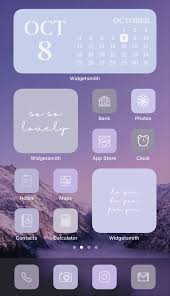 Purple Lavender Lilac Aesthetic 224 Iphone Ios 14 App Icons Etsy Homescreen Inspiration App App Icon