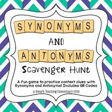 Are You Looking For Synonyms And Antonyms Games My Students Love Playing Scavenger Hunt Games The Synonyms And Antonyms Synonyms And Antonyms Words Antonyms