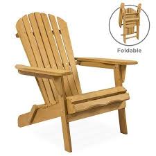 Best Choice Products Outdoor Adirondack Wood Chair Foldable Patio Lawn Deck Garden Furniture Walmart Com Wood Adirondack Chairs Wooden Lawn Chairs Wooden Adirondack Chairs