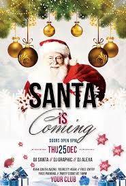 Santa Is Coming Psd Flyer Free Template Free Christmas Flyer Templates Christmas Flyer Free Psd Flyer Templates
