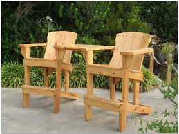 High Adirondack Chair Maybe For Nick Handicap Wood Patio Furniture Wooden Patio Chairs Outdoor Furniture Plans
