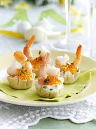 Croustade A La Ricotta Crevettes Et œufs De Saumon Recept