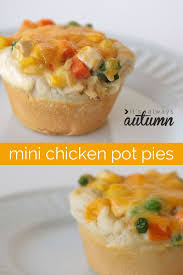 Easy Mini Chicken Pot Pies That Actually Taste Delicious It S Always Autumn Recipe Recipes Mini Chicken Pot Pies Chicken Pot Pie Recipes