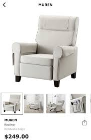 Muren Side Recliner Chair Ikea Ikea Recliner Recliner Chair Ikea